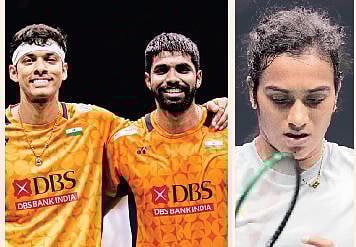 அரையிறுதியில் சாத்விக்/சிராக் இணை: சிந்து மீண்டும் சறுக்கினார்