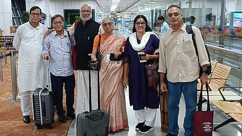பொதுச்செயலாளர் எம்.ஏ. பேபி  தலைமையிலான மார்க்சிஸ்ட் கம்யூனிஸ்ட் கட்சிக் குழுவினர் சீனா சென்றுள்ளனர்..