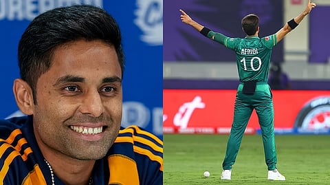 Suryakumar yadav, shaheen sha afrdi
