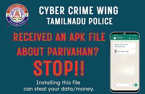'பரிவாஹன்' பெயரில் வரும் வாட்ஸ்ஆப் லிங்க்குகளைத் திறக்க வேண்டாம்!