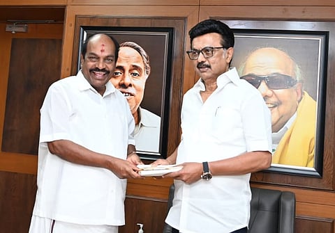 முதல்வர் ஸ்டாலின் - எஸ்.ஜெகத்ரட்சகன் எம்.பி.    