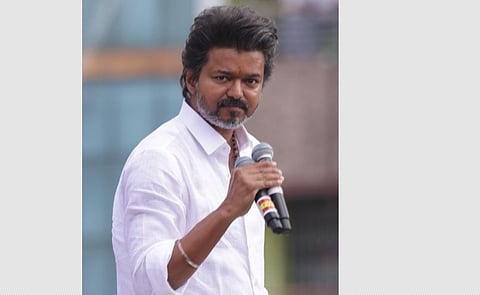 தவெக தலைவர் விஜய். 