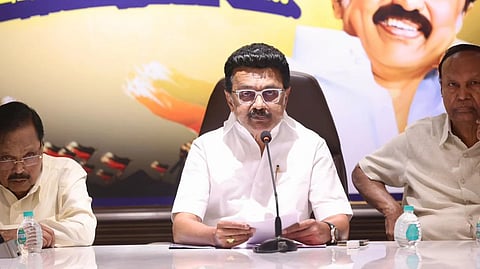 முதல்வர் தலைமையில் திமுக எம்.பி.க்கள் கூட்டம்.