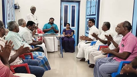  ஆலோசனைக் கூட்டத்தில் பேசிய ராஜா எம்எல்ஏ.