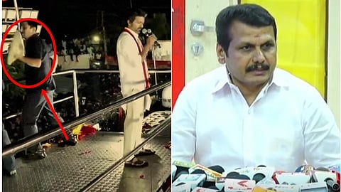 விஜய் மீது செருப்பு வீசப்பட்ட விடியோவும், செந்தில் பாலாஜியும்...