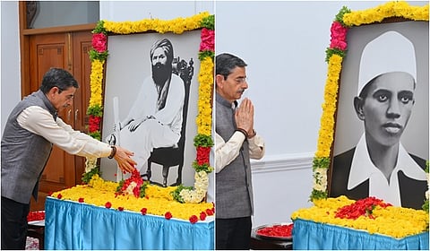 திருப்பூா் குமரன், சுப்பிரமணிய சிவாவுக்கு ஆளுநா் ஆா்.என்.ரவி மரியாதை!
