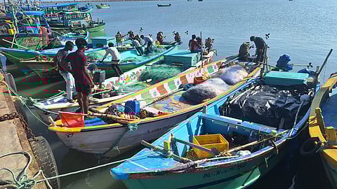 வெளி மாவட்ட மீனவர்களை சிறைபிடித்த கோடியக்கரை மீனவர்கள்.