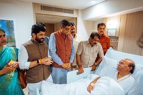 ராமதாஸை சந்தித்து நலம்விசாரித்தார் நயினார் நாகேந்திரன்