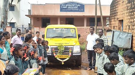 பச்சைமலை அரசுப் பள்ளி மாணவா்களை இருப்பிடம் தேடி அழைத்து வர ஏற்பாடு!