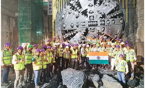 மெட்ரோ சுரங்கம் தோண்டும் பணி நிறைவு 