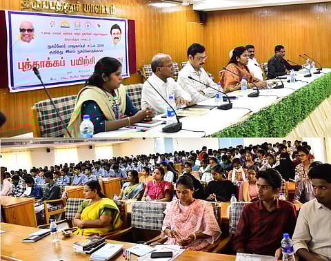  நிகழ்ச்சியில் பேசிய ஆட்சியா் க.சிவசௌந்திரவல்லி.