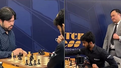 ஹிகாரு நகமுராவுடன் குகேஷ்