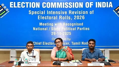 வாக்காளா் பட்டியல் தீவிர திருத்தத்தை தள்ளிவைக்க வேண்டும்: தோ்தல் ஆணையத்திடம் திமுக, கூட்டணிக் கட்சிகள் வலியுறுத்தல்