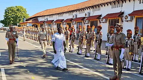 புதுவை விடுதலை நாள் கொண்டாட்ட ஒத்திகை