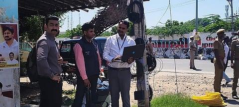 வேலுச்சாமிபுரத்தில் சிபிஐ அதிகாரிகள். 