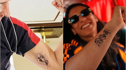 கேப்டன் ஹர்மன்ப்ரீத் கௌர் மற்றும் துணை கேப்டன் ஸ்மிருதி மந்தனா.