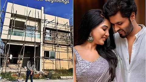 வீட்டின் முன்பு பாவனி