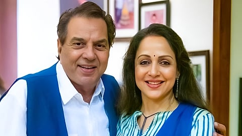 தர்மேந்திராவுடன் ஹேமமாலினி.