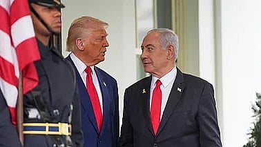 அமெரிக்க அதிபர் டிரம்ப் - இஸ்ரேல் பிரதமர் நெதன்யாகு 