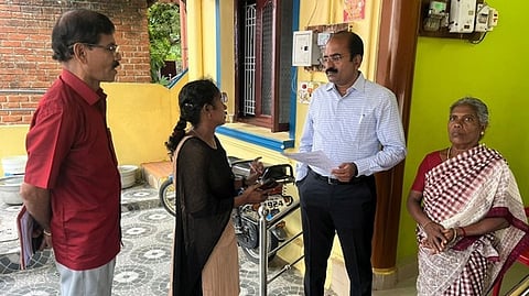 வி.கே.புரத்தில் ஆட்சியா் ஆய்வு