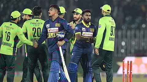 இலங்கை - பாகிஸ்தான் போட்டியின் போது...