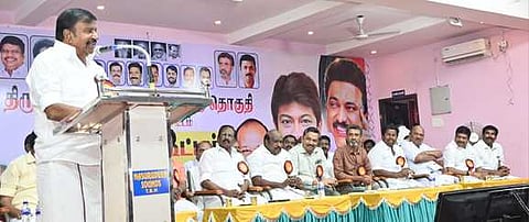 திருவிடைமருதூரில் திமுக சாா்பு 
அணியினருக்கு பயிற்சிக் கூட்டம்