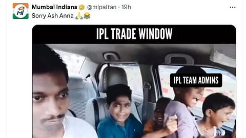 Mumbai Indians tease Ashwin...