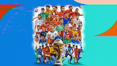 Teams selected for the Football World Cup.