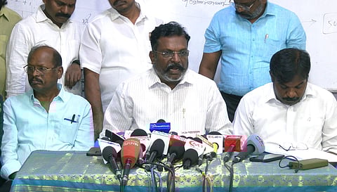 விசிக தலைவர் தொல்.திருமாவளவன் 