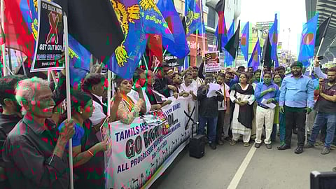 கோவையில் மோடி வருகைக்கு எதிராக போராட்டம்