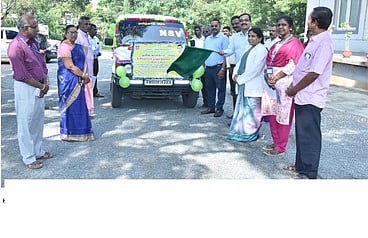 தென்காசியில் வாகன விழிப்புணா்வு பிரசாரம்