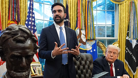 நியூயார்க் மேயராகத் தேர்ந்தெடுக்கப்பட்டுள்ள மம்தானி - அதிபர் டிரம்ப் 