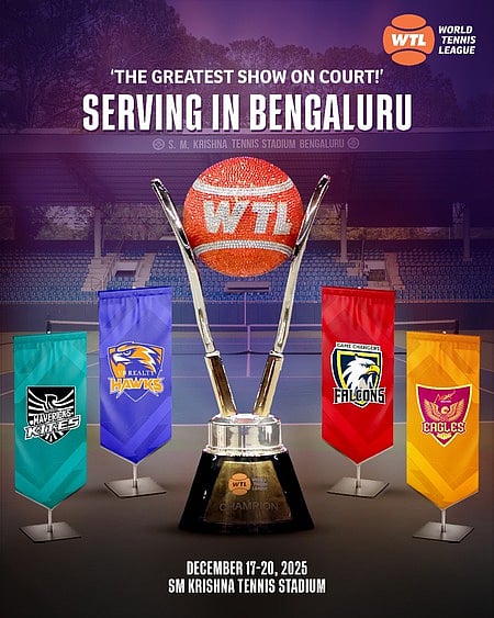 உலக டென்னிஸ் லீகில் 4 அணிகள் பங்கேற்பு!