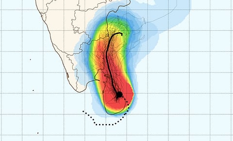 No extreme rainfall is expected from ditwah cyclone for Chennai