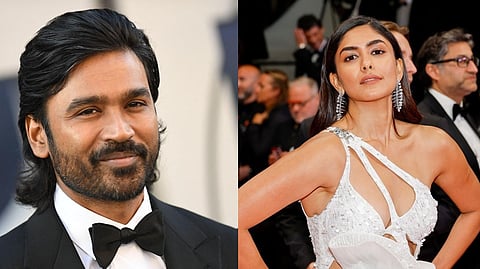 dhanush, mrunal thakur.