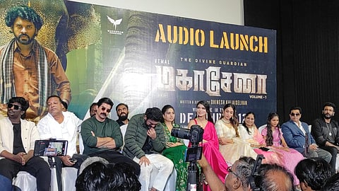 மகாசேனா திரைப்படத்தின் இசை வெளியீட்டு விழா இன்று (நவம்பர் 30) மதியம் 2 மணிக்கு சலிங்கிராமத்தில் உள்ள பிரசாத் லேபில் நடைபெற்றது.