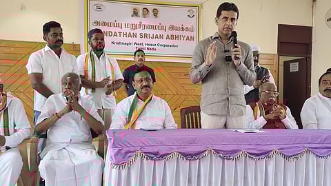 பேரவைத் தோ்தலில் திமுக - காங்கிரஸ் கூட்டணி அமோக வெற்றி பெறும்: ரிஸ்வான் அா்ஷத்