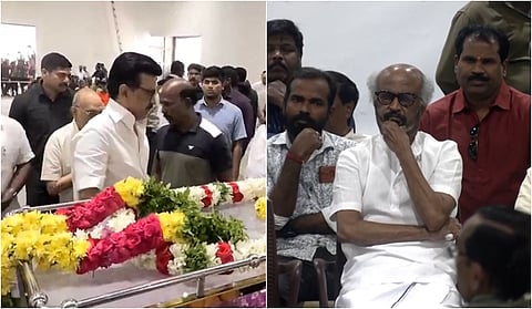 ஏவிஎம் சரவணன் உடலுக்கு முதல்வர் ஸ்டாலின், ரஜினி அஞ்சலி