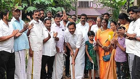 நடைக்காவு ஊராட்சியில் ரூ. 90.74 லட்சத்தில் சாலைப் பணிகள் தொடக்கம்