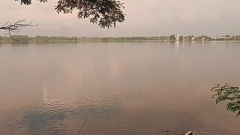  முழுமையாக நிரம்பிய போடி மீனாட்சிபுரம் மீனாட்சியம்மன் பெரிய கண்மாய்.