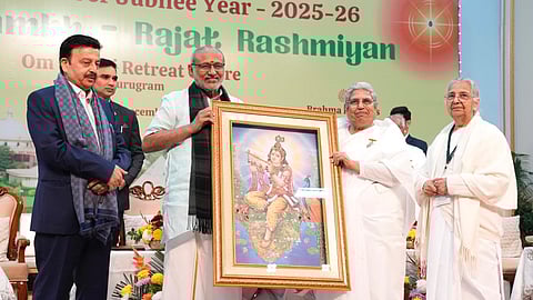 முனிவா்கள், ரிஷிகளின் தவமும் தியானமும் ஞானத்தின் ஆன்மிக முதுகெலும்பாகும்: குடியரசுத் துணைத் தலைவா் சி.பி.ராதாகிருஷ்ணன்