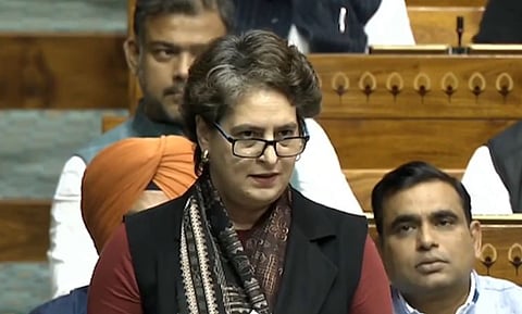 Priyanka Gandhi slams PM Modi, BJP on Vande Mataram debate in loksabha