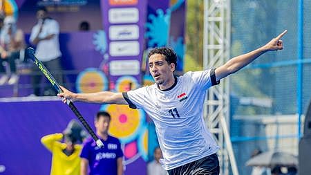 கோலடித்த களிப்பில் எகிப்து வீரா்