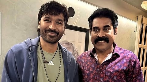 Suraj Venjaramoodu with Dhanush.