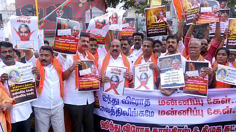 புதுச்சேரியில் பாஜக ஆா்ப்பாட்டம்: எம்எல்ஏ உள்பட 150 போ் கைது