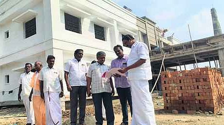 செஞ்சி ஊராட்சி ஒன்றிய அலுவலக கட்டுமானப் பணிகள் ஆய்வு