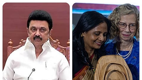  'சாம்பியன்ஸ் ஆஃப் தி எர்த் 2025' விருது பெற்றுள்ள தமிழக அரசு கூடுதல் தலைமைச் செயலாளர் சுப்ரியா சாகுவுக்கு முதல்வர் பாராட்டு 