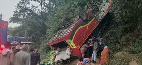 9 killed as bus overturns on Chinturu-Bhadrachalam Ghat road in Alluri Sitarama Raju district