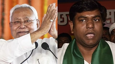 பிகார் முதல்வர் நிதீஷ் குமார் - முகேஷ் சஹானி 