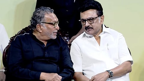 நாசருடன் முதல்வர் மு.க. ஸ்டாலின்